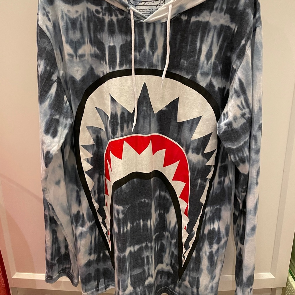 Fresh Laundry Bape Shark logo Hoodie large
